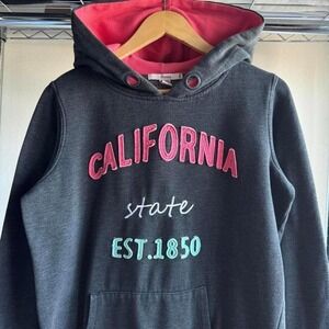 2000s Womens California State Gray & Pink Hoodie Jacket
